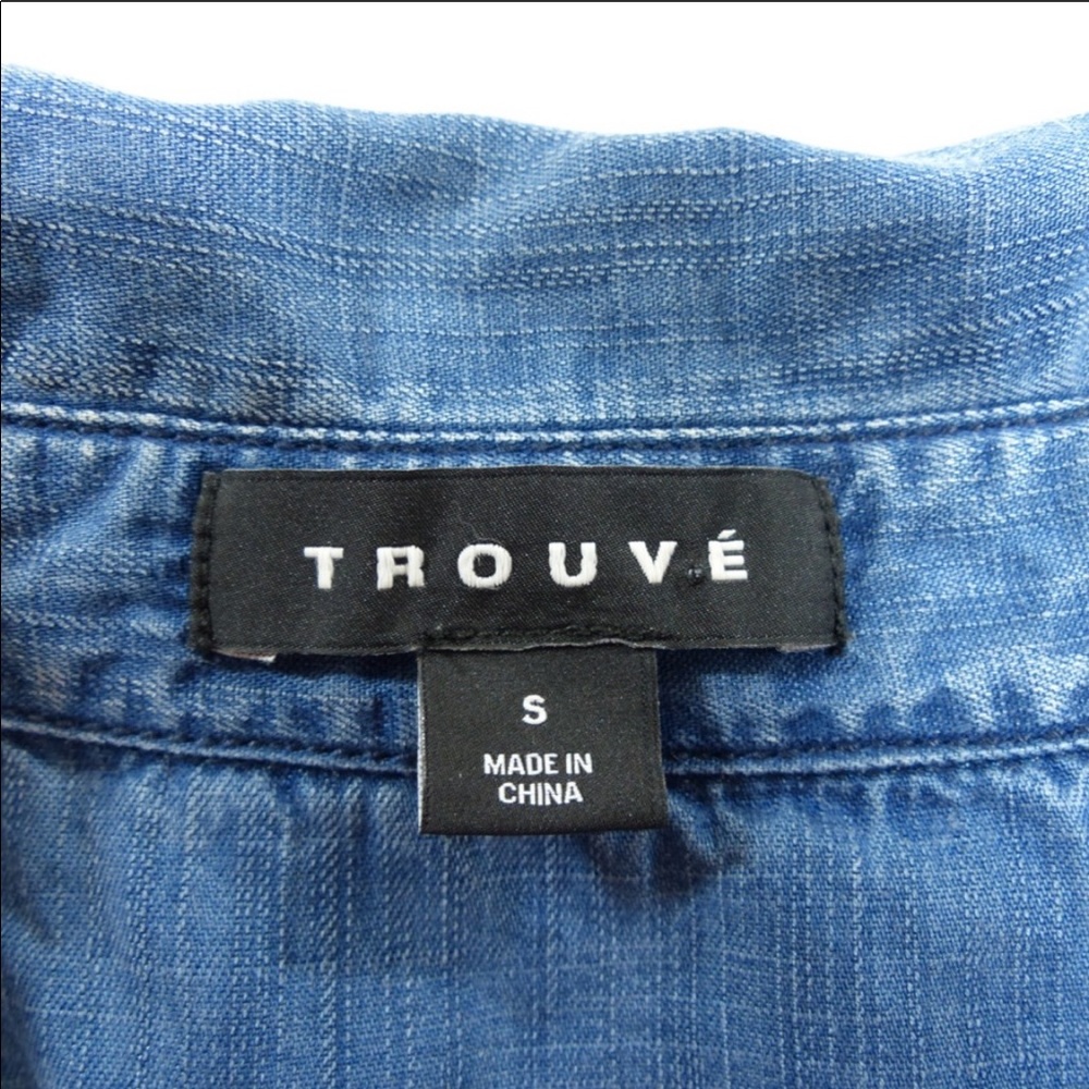 Trouvé Denim Chambray Shirt - Small - Picture 5 of 8